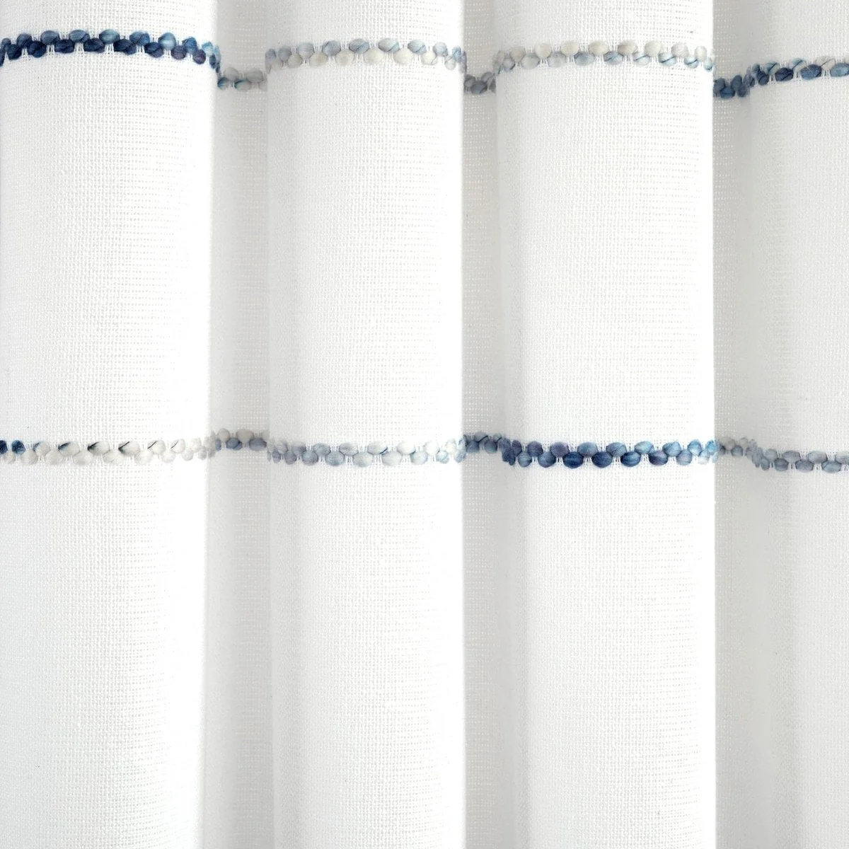 Farmhouse Boho Stripe Woven Tassel Yarn Dyed Recycled Cotton Blend Window Curtain Panel Set - Image 41