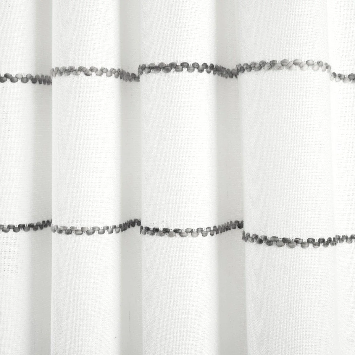 Farmhouse Boho Stripe Woven Tassel Yarn Dyed Recycled Cotton Blend Window Curtain Panel Set - Image 46