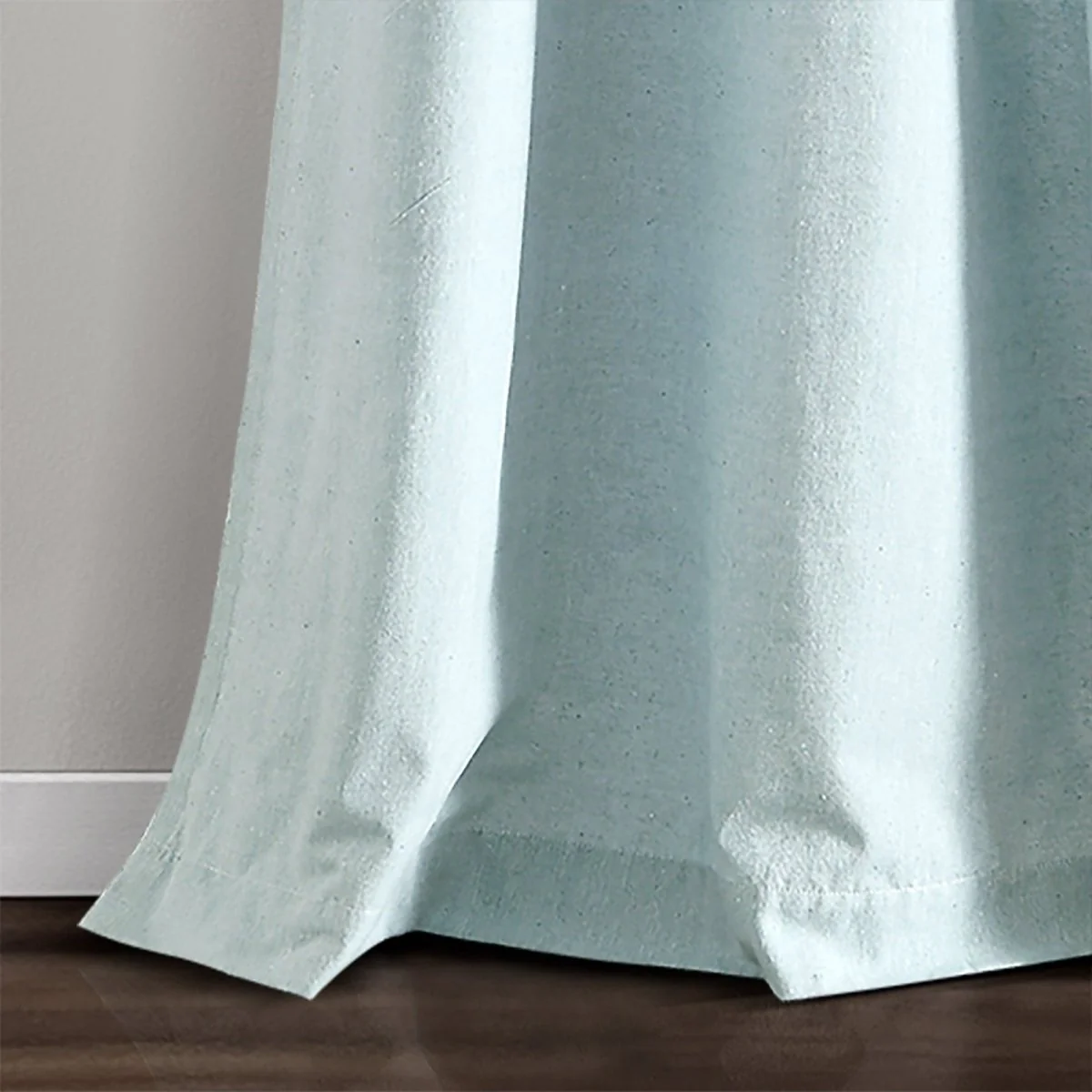 Farmhouse Button Stripe Yarn Dyed Woven Cotton Blend Window Curtain Panel Set - Image 12