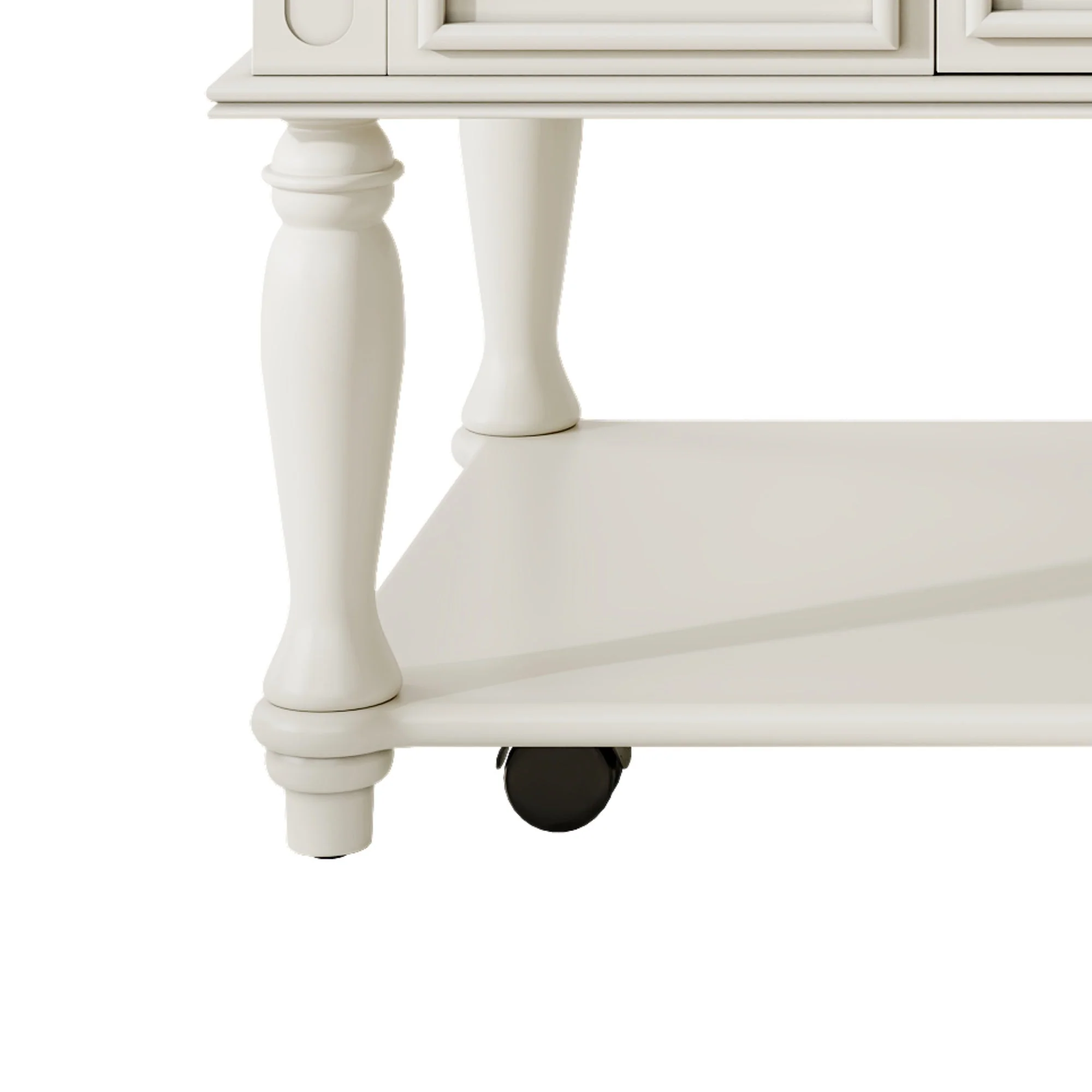 Farmhouse Coffee Table with One Drawer in Grey and White - Image 13