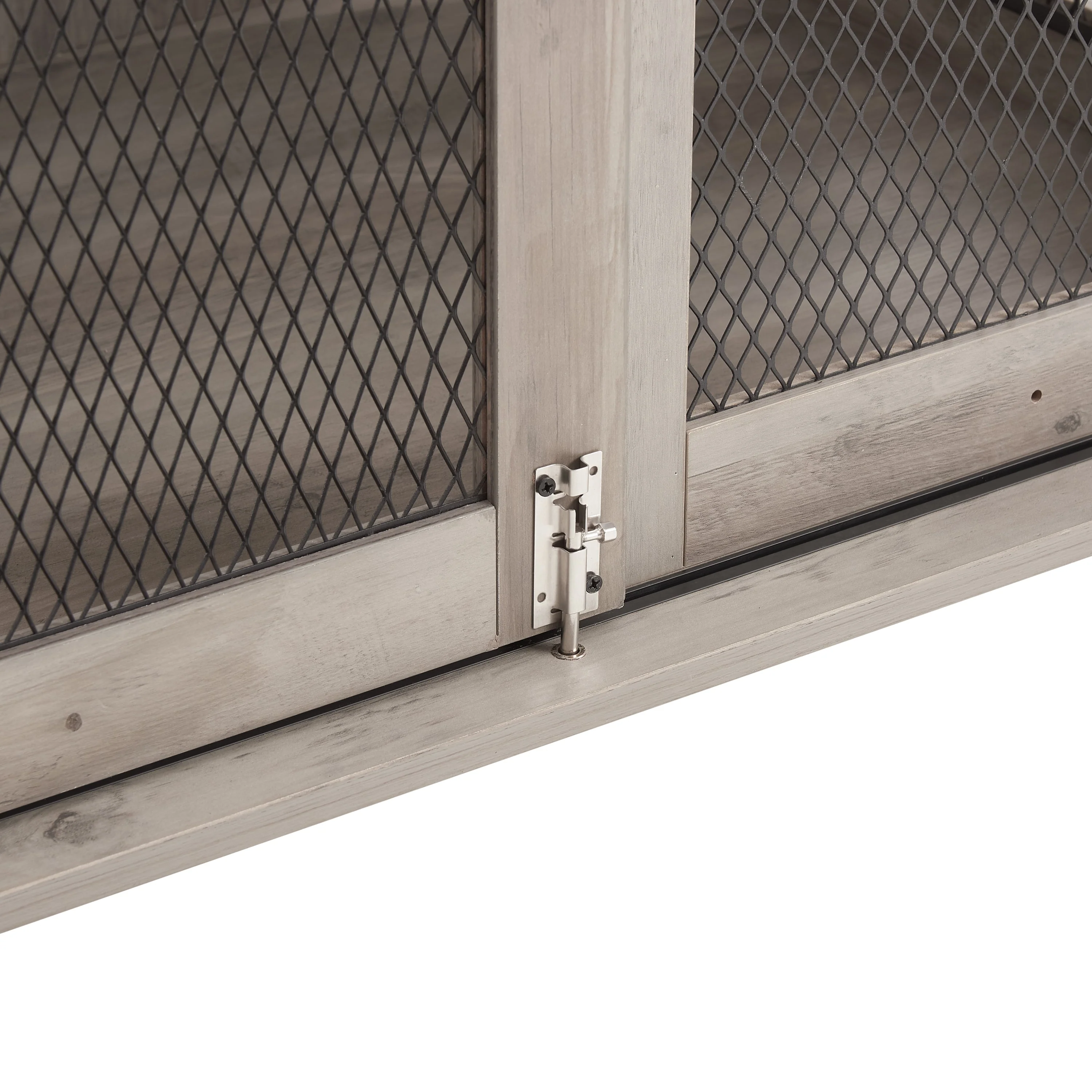 Farmhouse Dog Cage Crate Furniture with Sliding Barn Door - Image 14