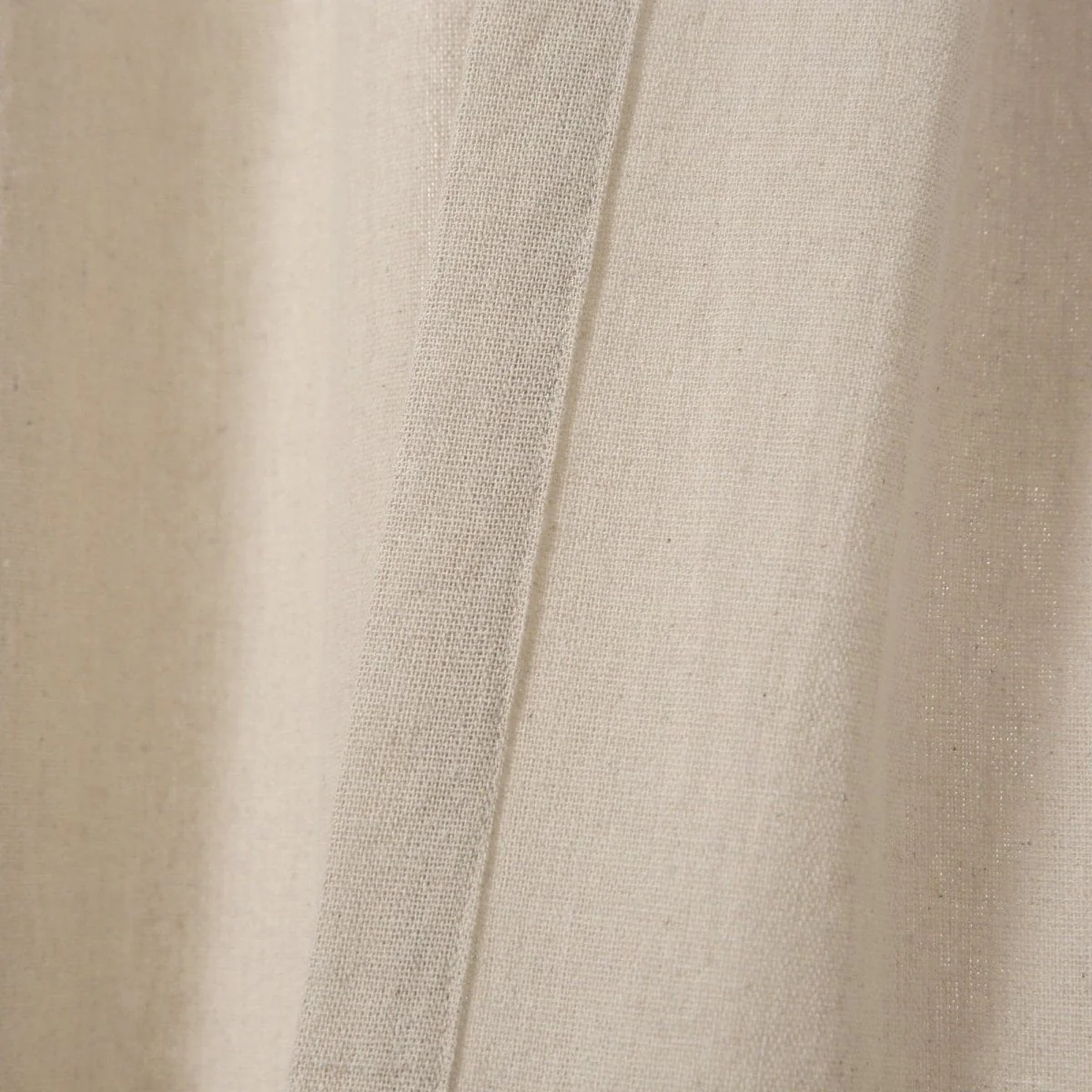 Farmhouse Faux Linen Tab Top Window Curtain Panel - Image 10
