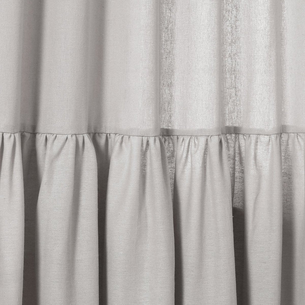 Farmhouse Faux Linen Tab Top Window Curtain Panel - Image 13