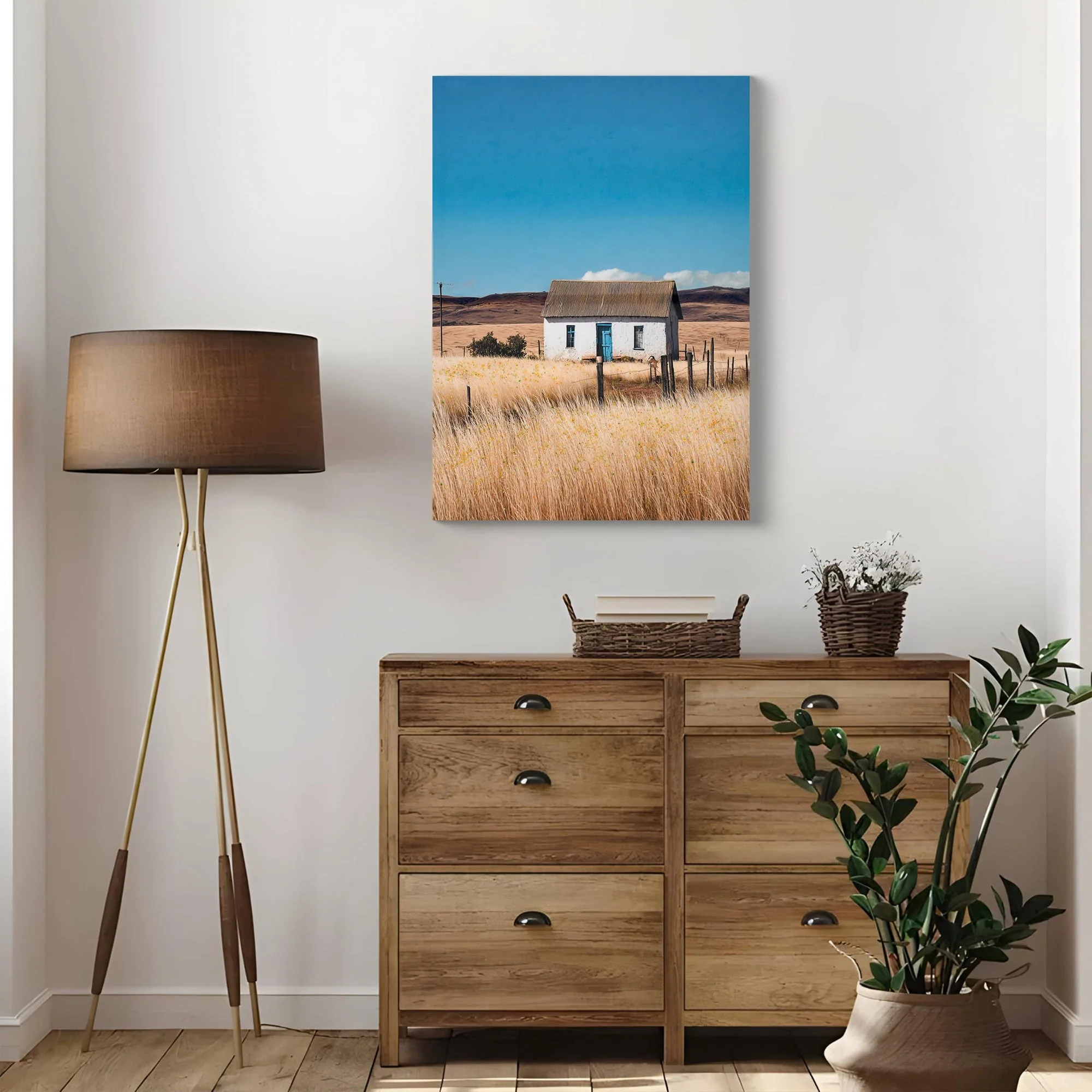 Farmhouse House Wall Art Canvas Print - Image 2