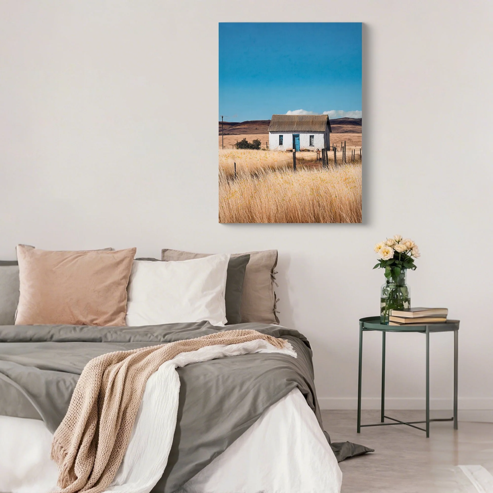 Farmhouse House Wall Art Canvas Print - Image 4