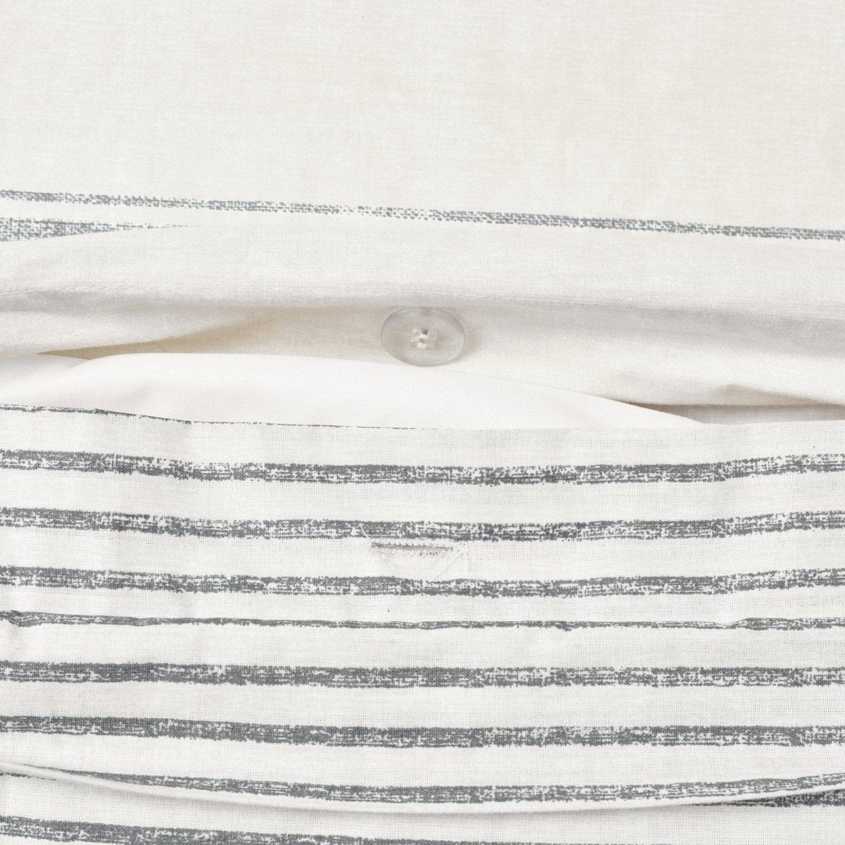 Farmhouse Stripe 100% Cotton Duvet Cover Set - Image 10