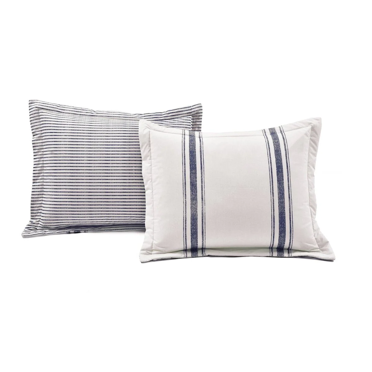 Farmhouse Stripe 100% Cotton Duvet Cover Set - Image 28