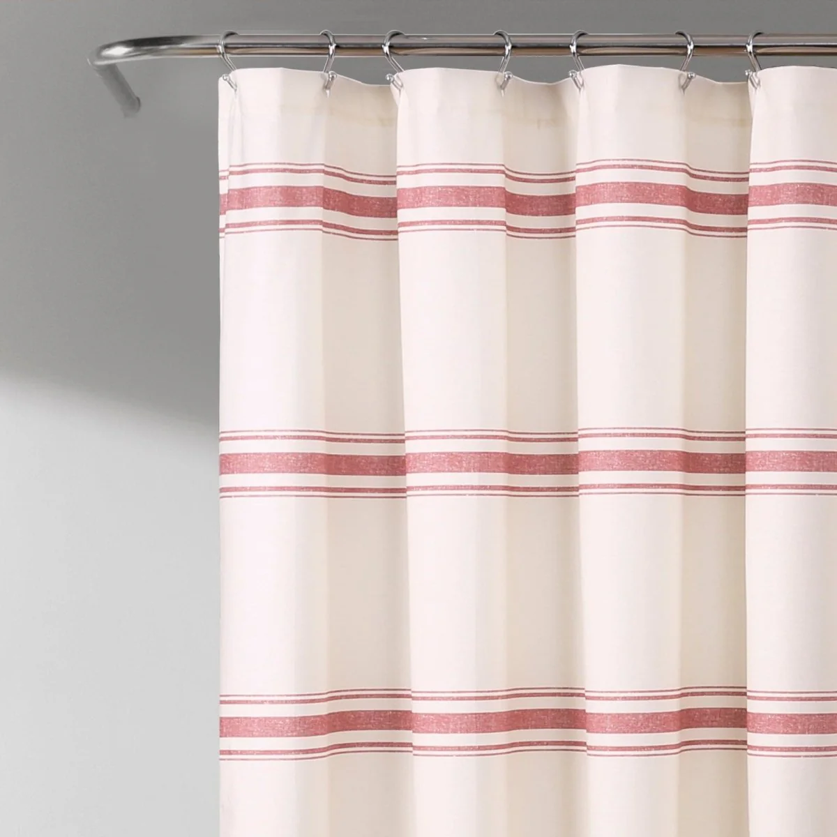 Farmhouse Stripe 100% Cotton Shower Curtain - Image 10