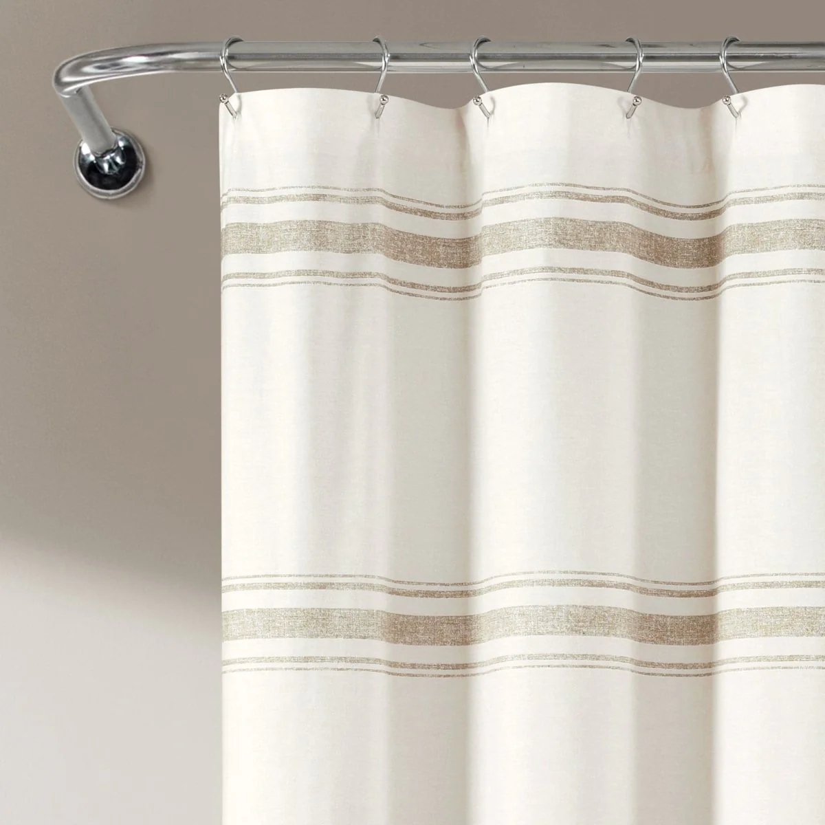 Farmhouse Stripe 100% Cotton Shower Curtain - Image 12