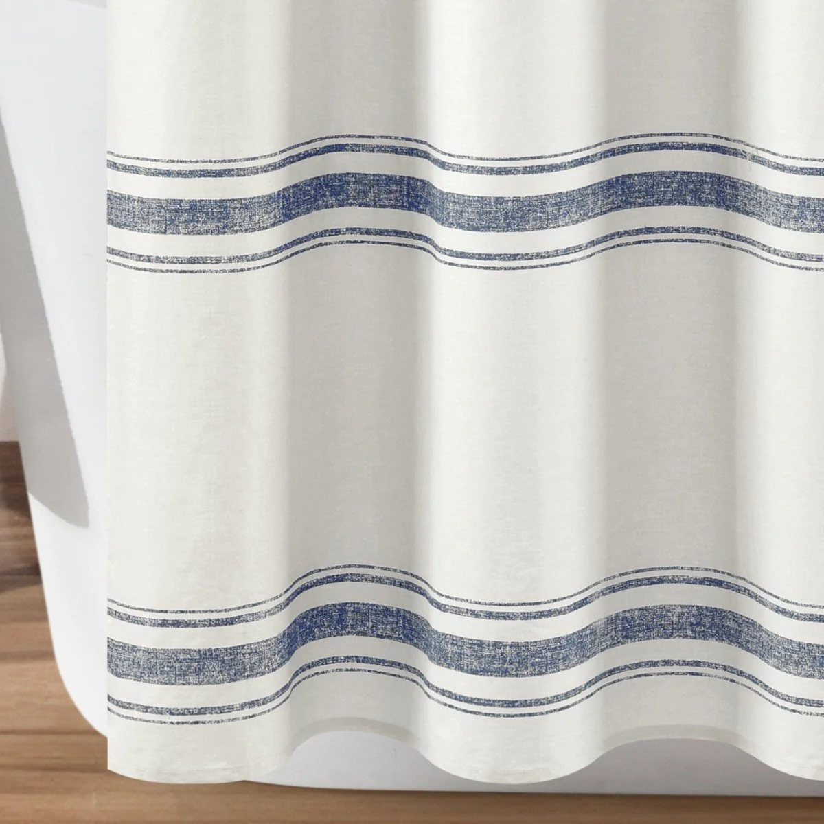 Farmhouse Stripe 100% Cotton Shower Curtain - Image 15