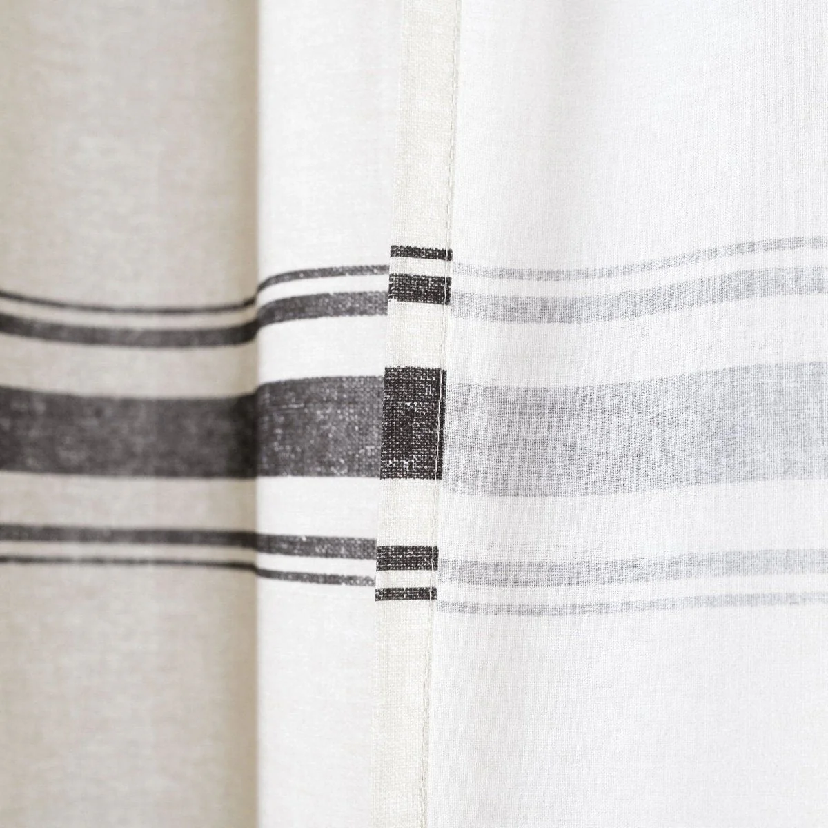 Farmhouse Stripe 100% Cotton Shower Curtain - Image 21