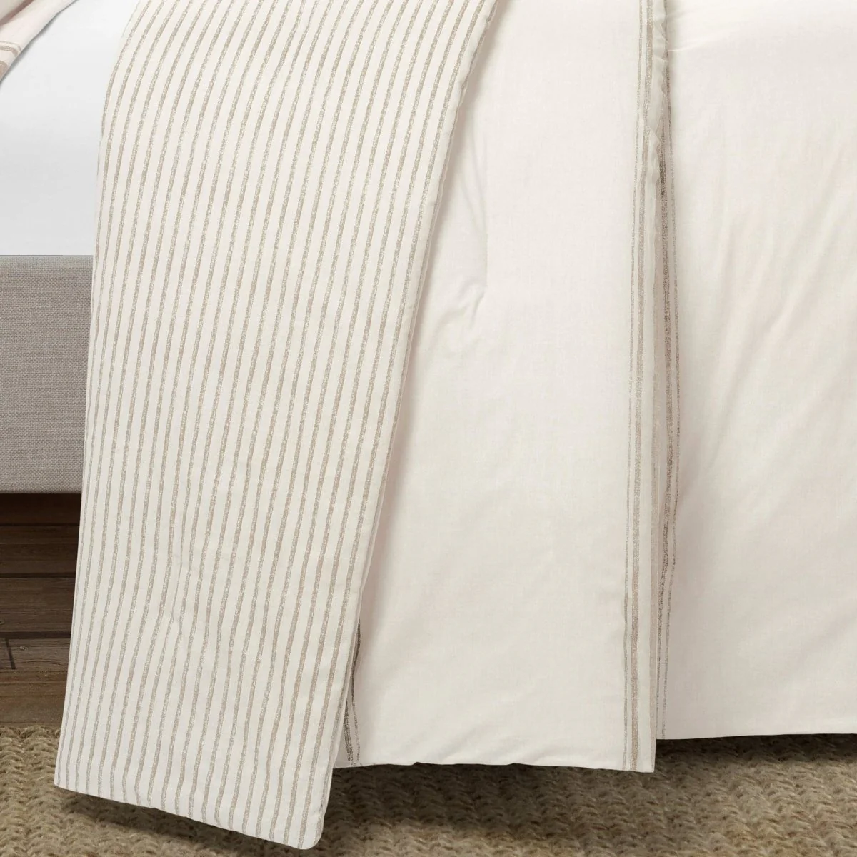 Farmhouse Stripe Reversible Comforter Set - Image 17