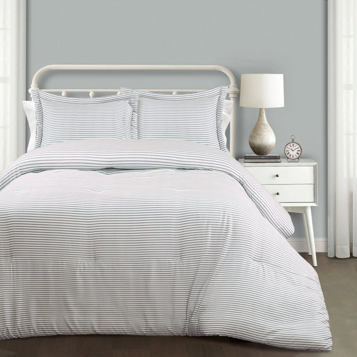 Farmhouse Stripe Reversible Comforter Set - Image 18