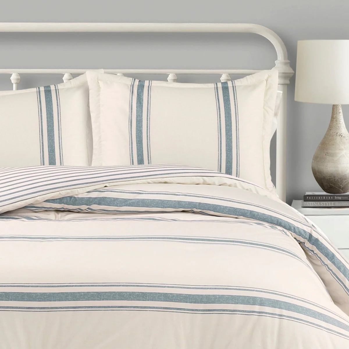Farmhouse Stripe Reversible Comforter Set - Image 22