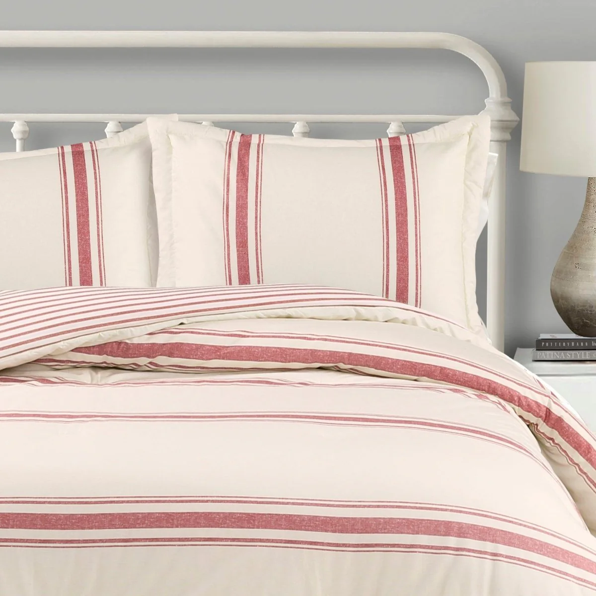 Farmhouse Stripe Reversible Comforter Set - Image 23