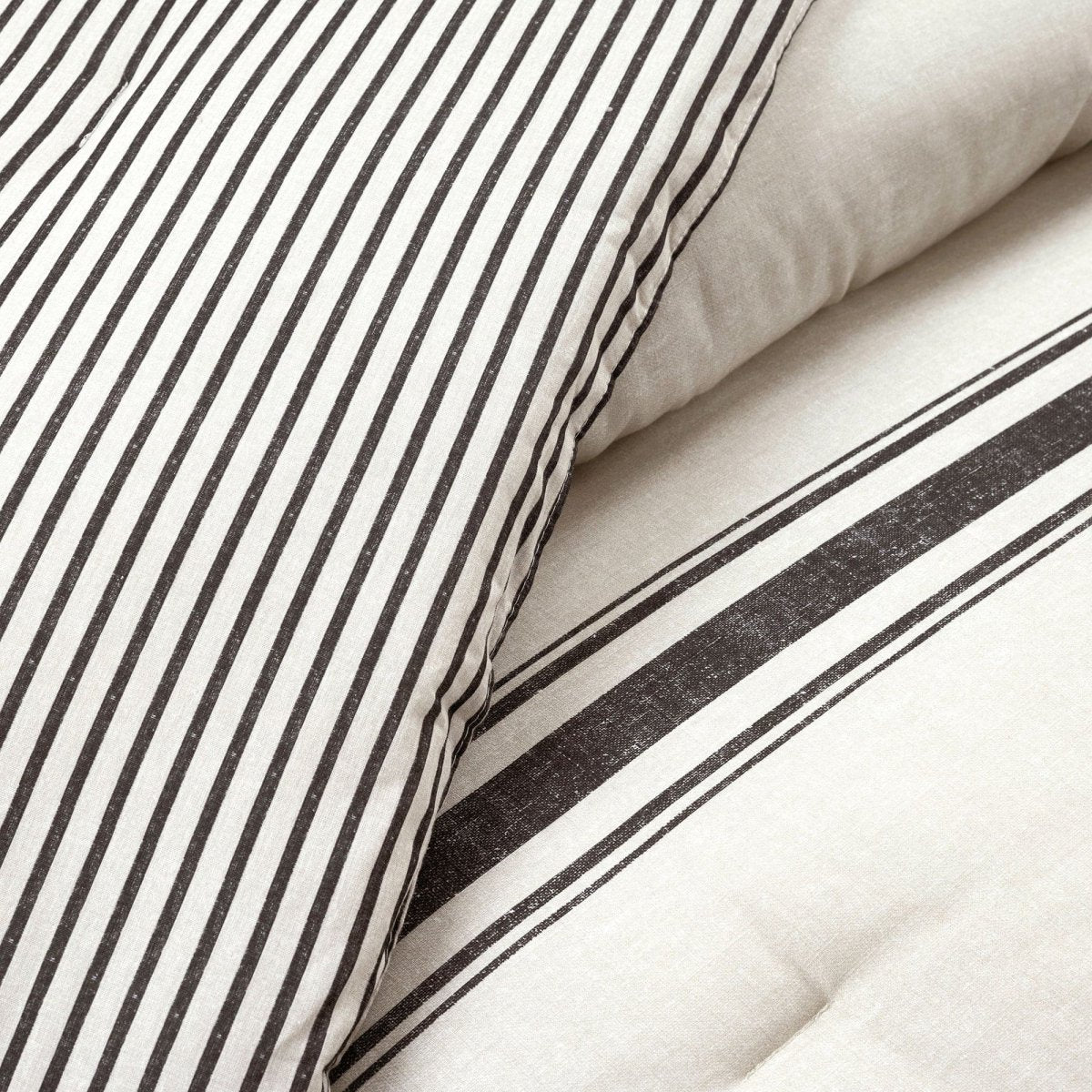 Farmhouse Stripe Reversible Comforter Set - Image 43