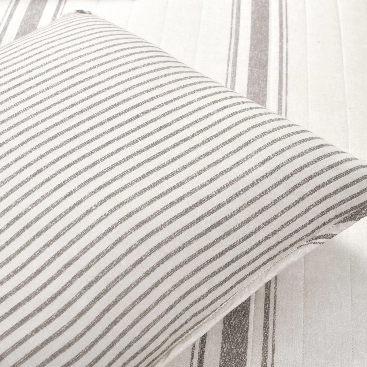 Farmhouse Stripe Reversible Cotton Quilt Set - Image 15