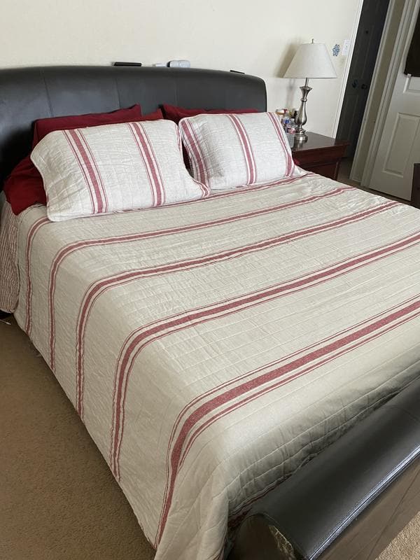 Farmhouse Stripe Reversible Cotton Quilt Set - Image 23