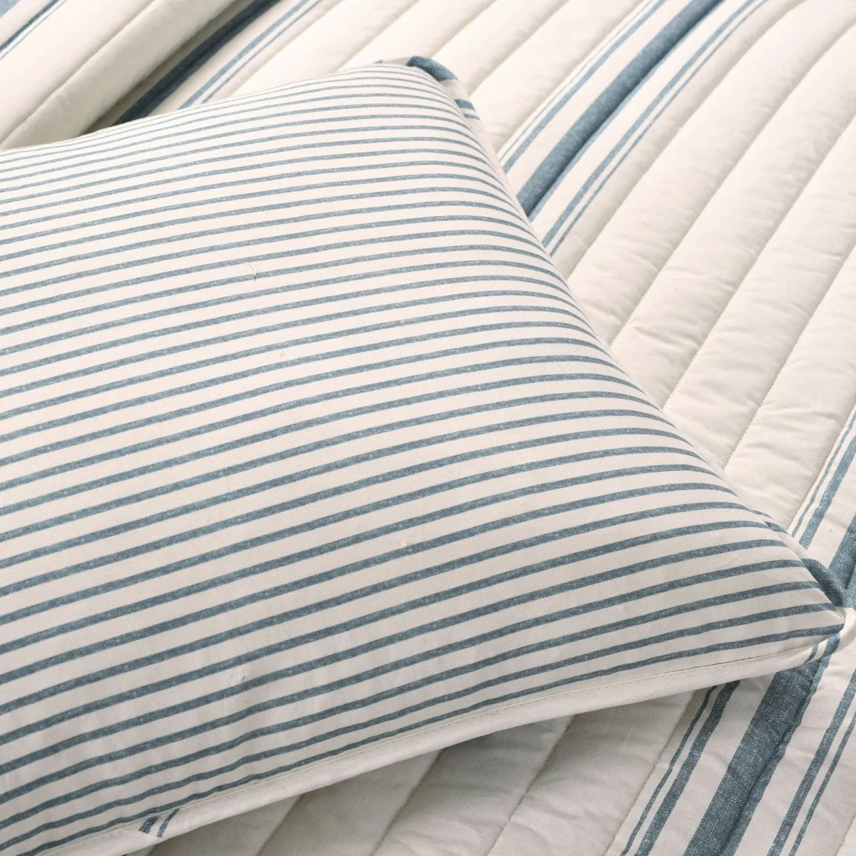 Farmhouse Stripe Reversible Cotton Quilt Set - Image 30