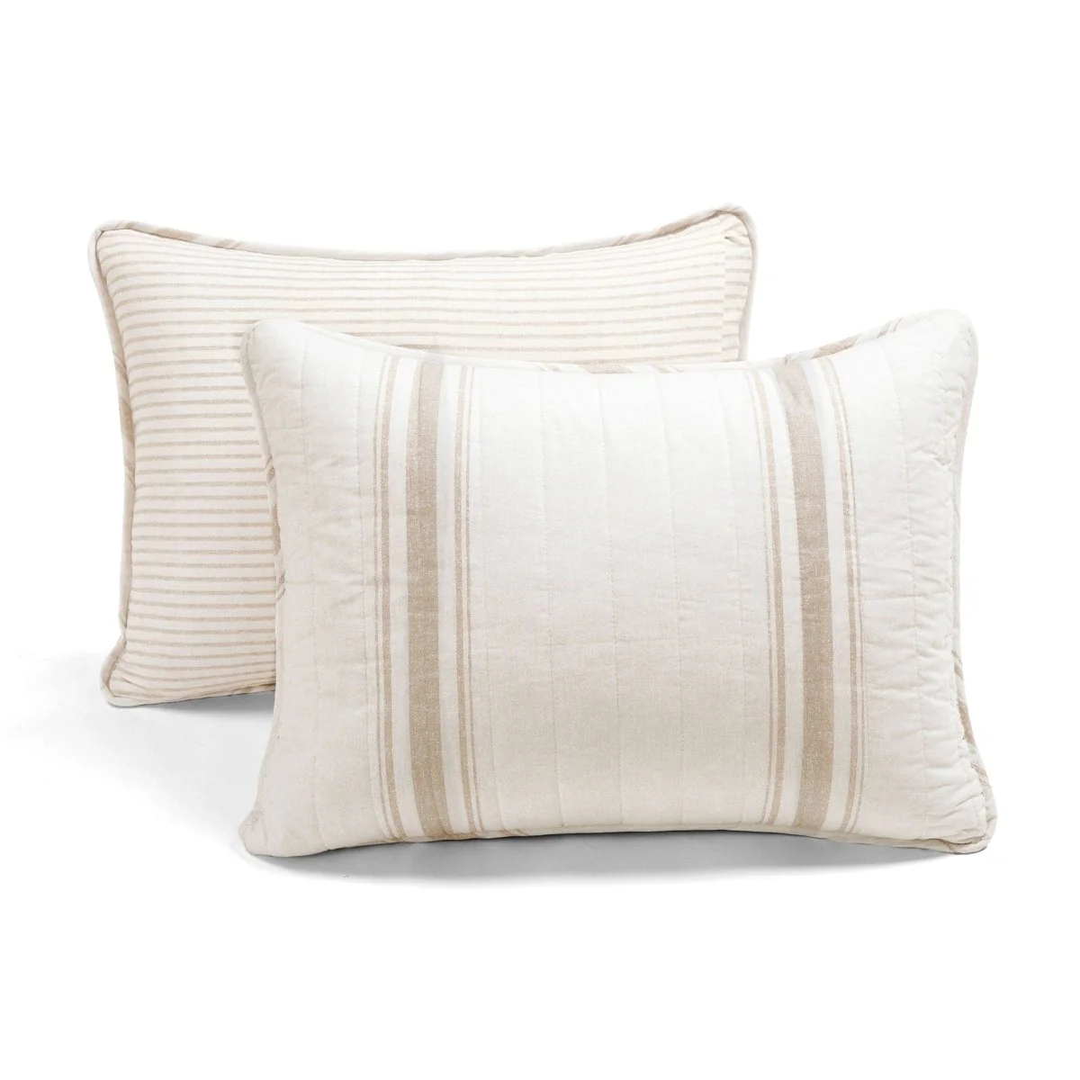 Farmhouse Stripe Reversible Cotton Quilt Set - Image 40