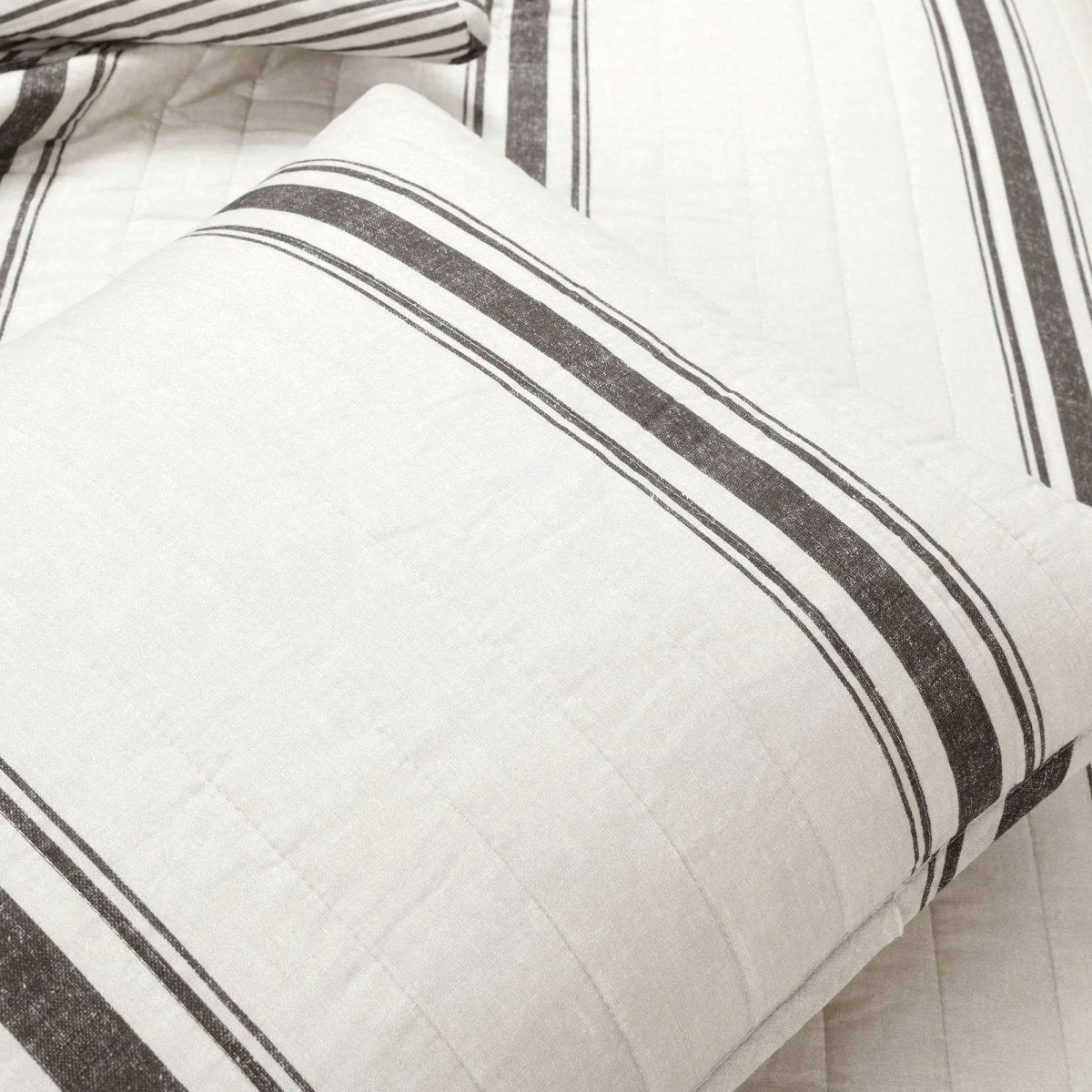 Farmhouse Stripe Reversible Cotton Quilt Set - Image 47