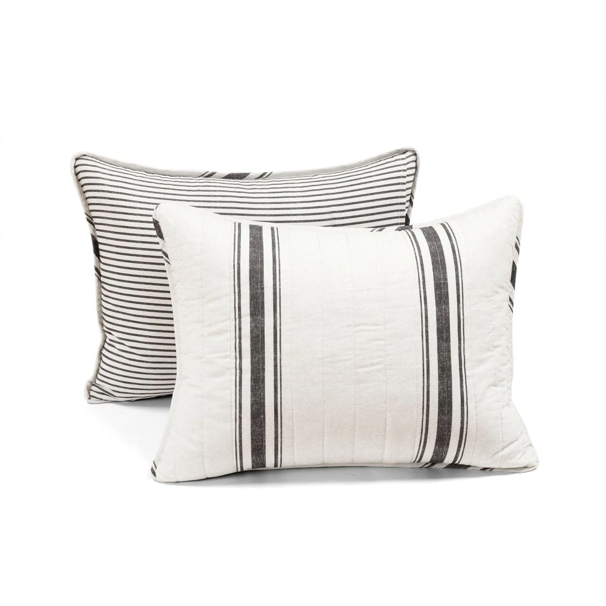 Farmhouse Stripe Reversible Cotton Quilt Set - Image 49