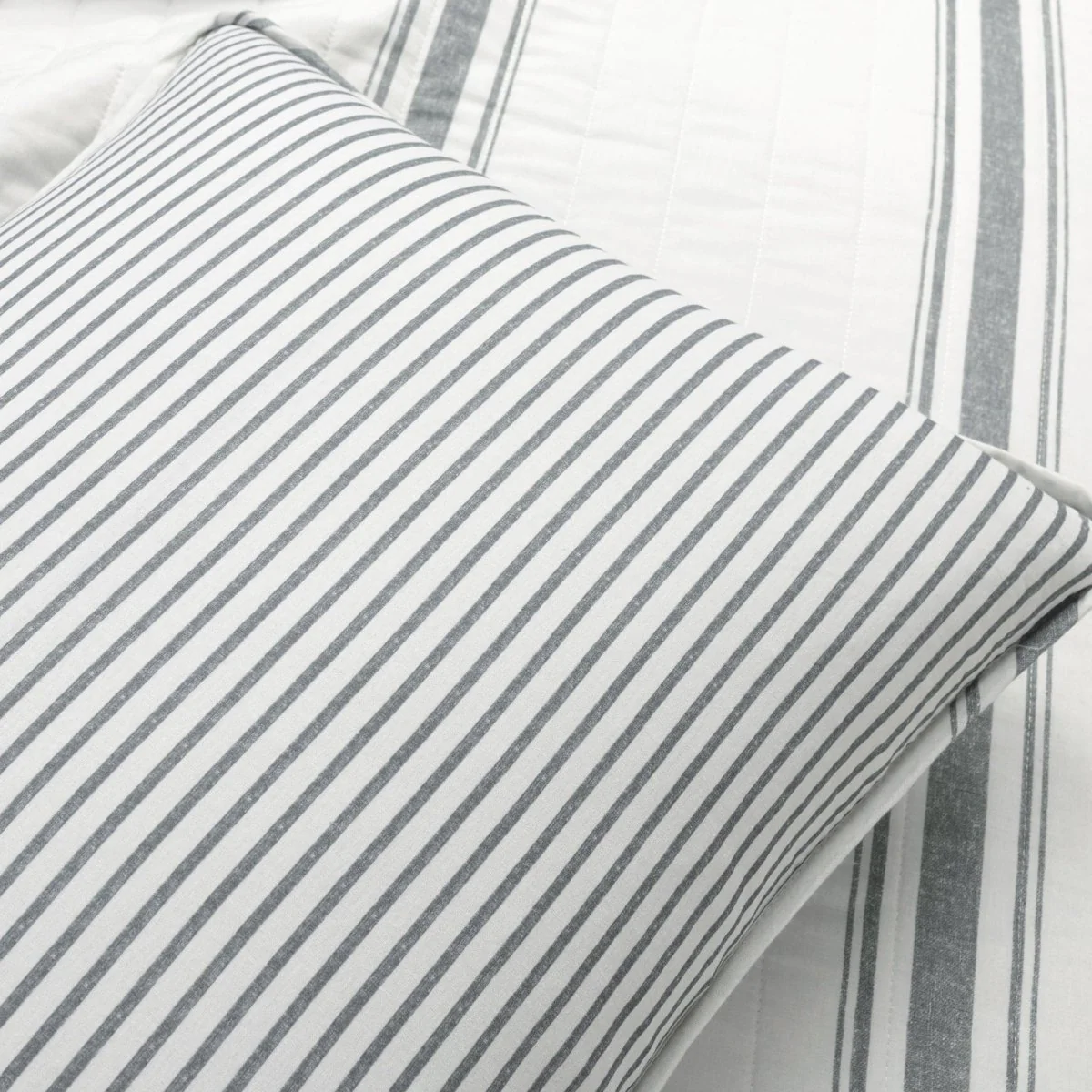 Farmhouse Stripe Reversible Cotton Quilt Set - Image 66