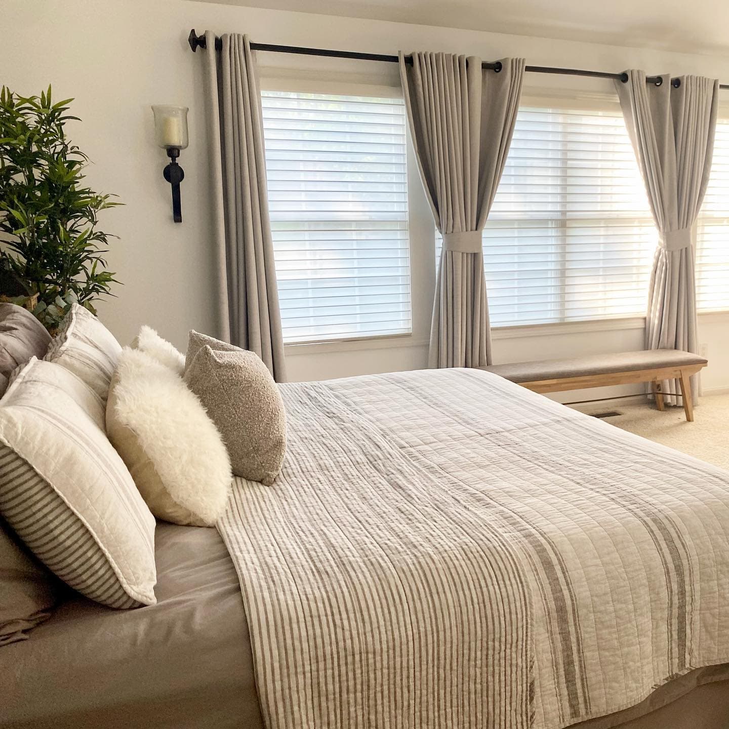 Farmhouse Stripe Reversible Cotton Quilt Set - Image 75