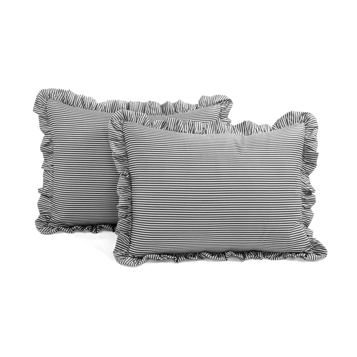Farmhouse Stripe Reyna Ruffle Reversible Comforter 3 Piece Set - Image 7