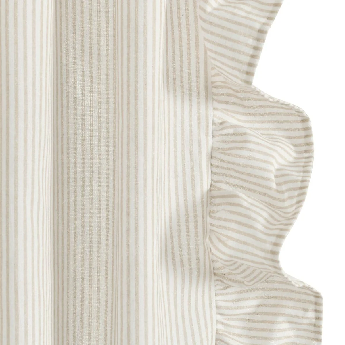 Farmhouse Stripe Reyna Ruffle Window Curtain Panel Set - Image 17