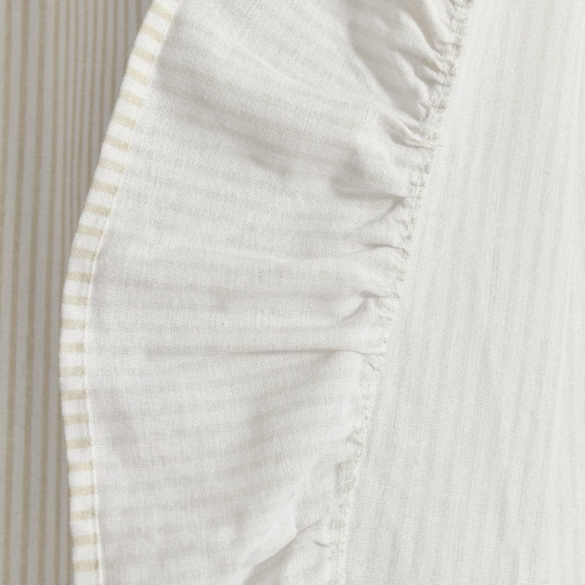 Farmhouse Stripe Reyna Ruffle Window Curtain Panel Set - Image 18