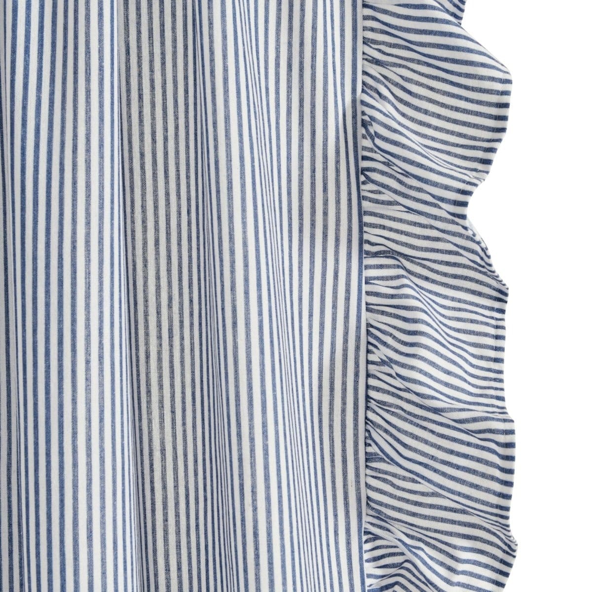 Farmhouse Stripe Reyna Ruffle Window Curtain Panel Set - Image 7