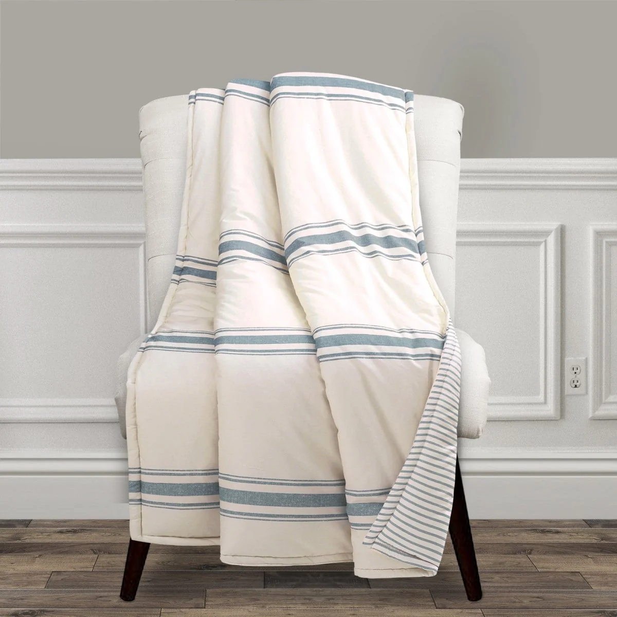 Farmhouse Stripe Throw - Image 2