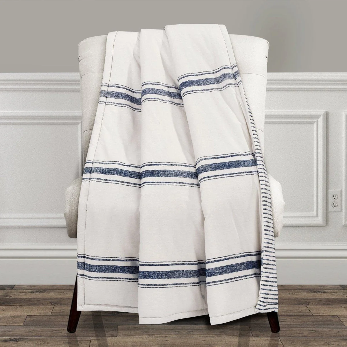 Farmhouse Stripe Throw - Image 3
