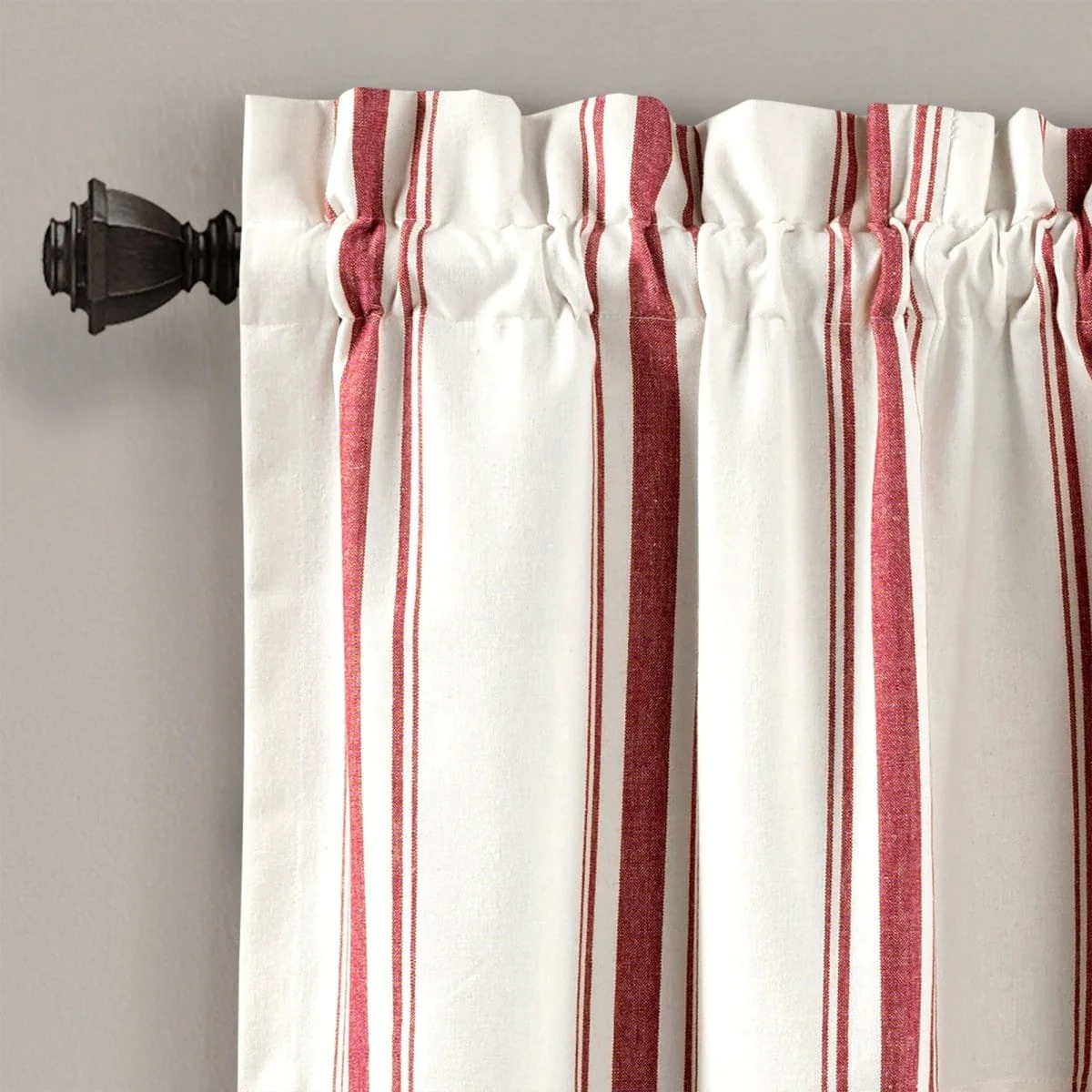 Farmhouse Stripe Yarn Dyed Recycled Cotton Blend Valance - Image 13