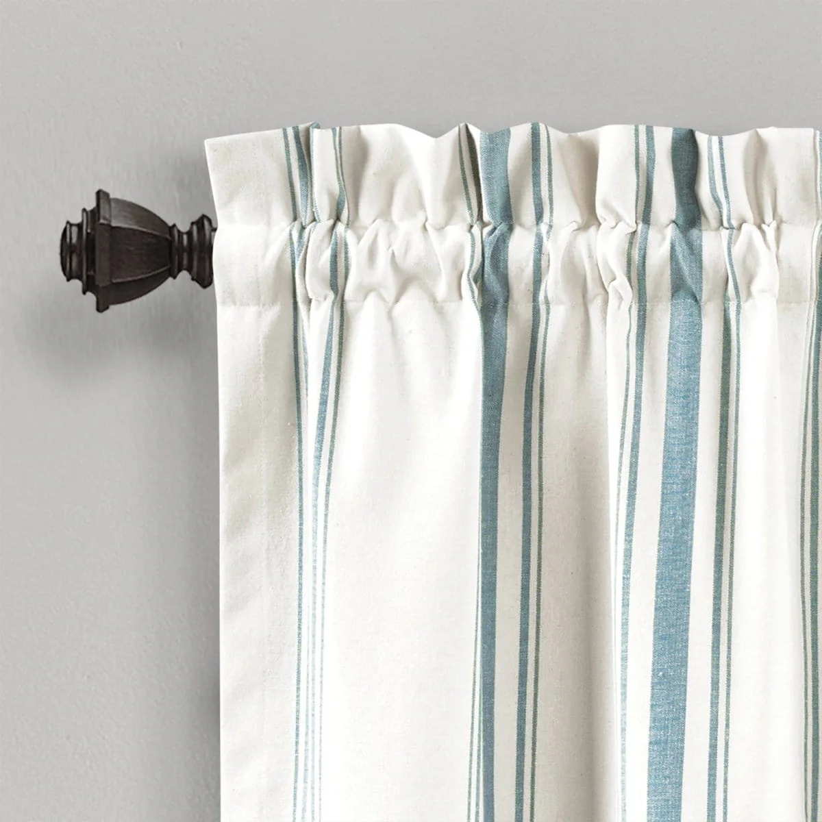Farmhouse Stripe Yarn Dyed Recycled Cotton Blend Valance - Image 17