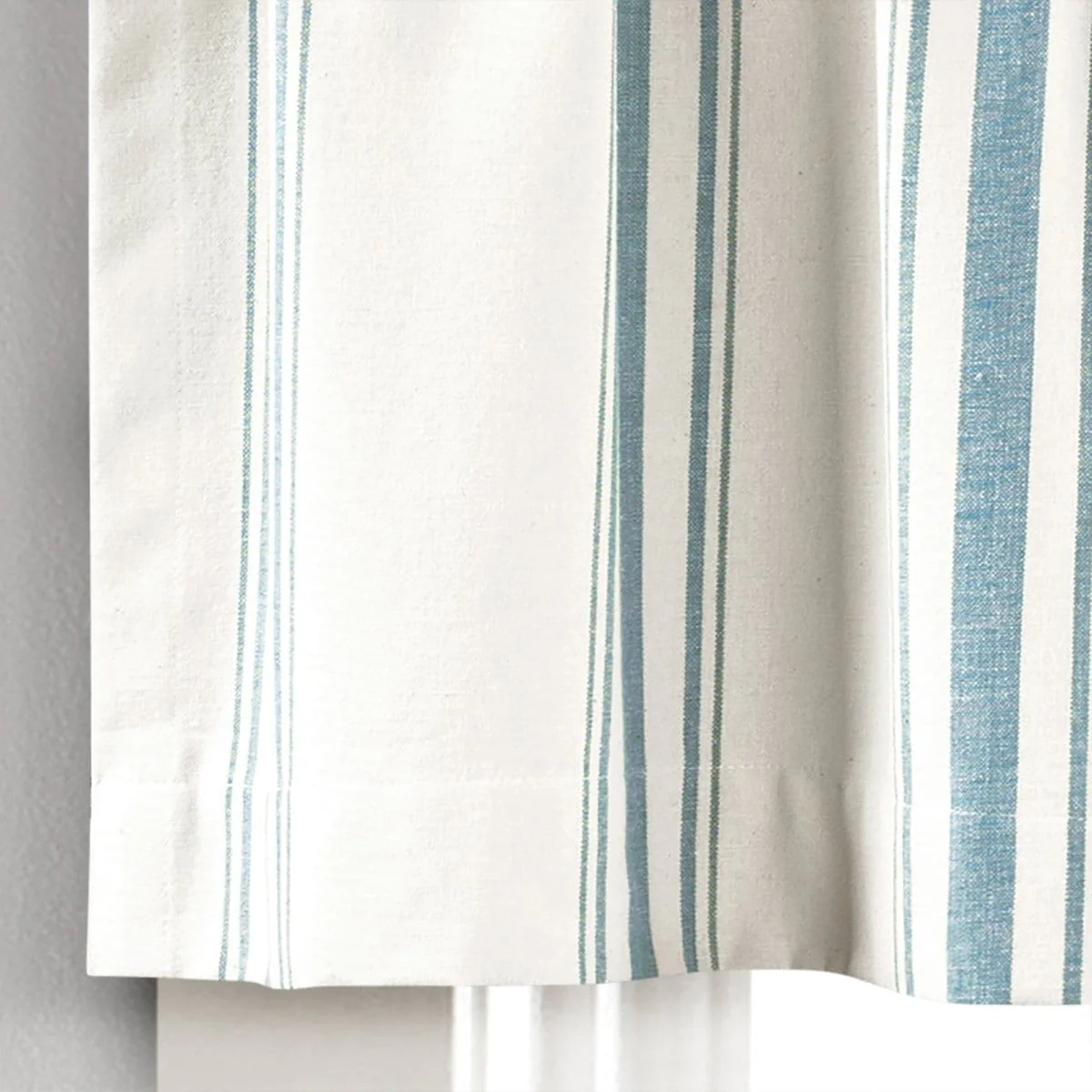 Farmhouse Stripe Yarn Dyed Recycled Cotton Blend Valance - Image 19
