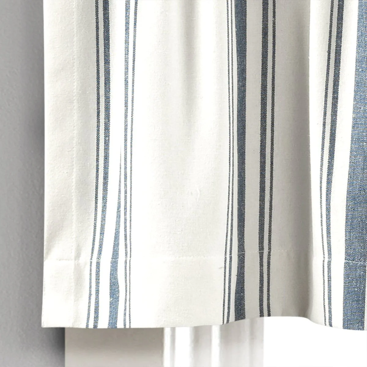 Farmhouse Stripe Yarn Dyed Recycled Cotton Blend Valance - Image 7