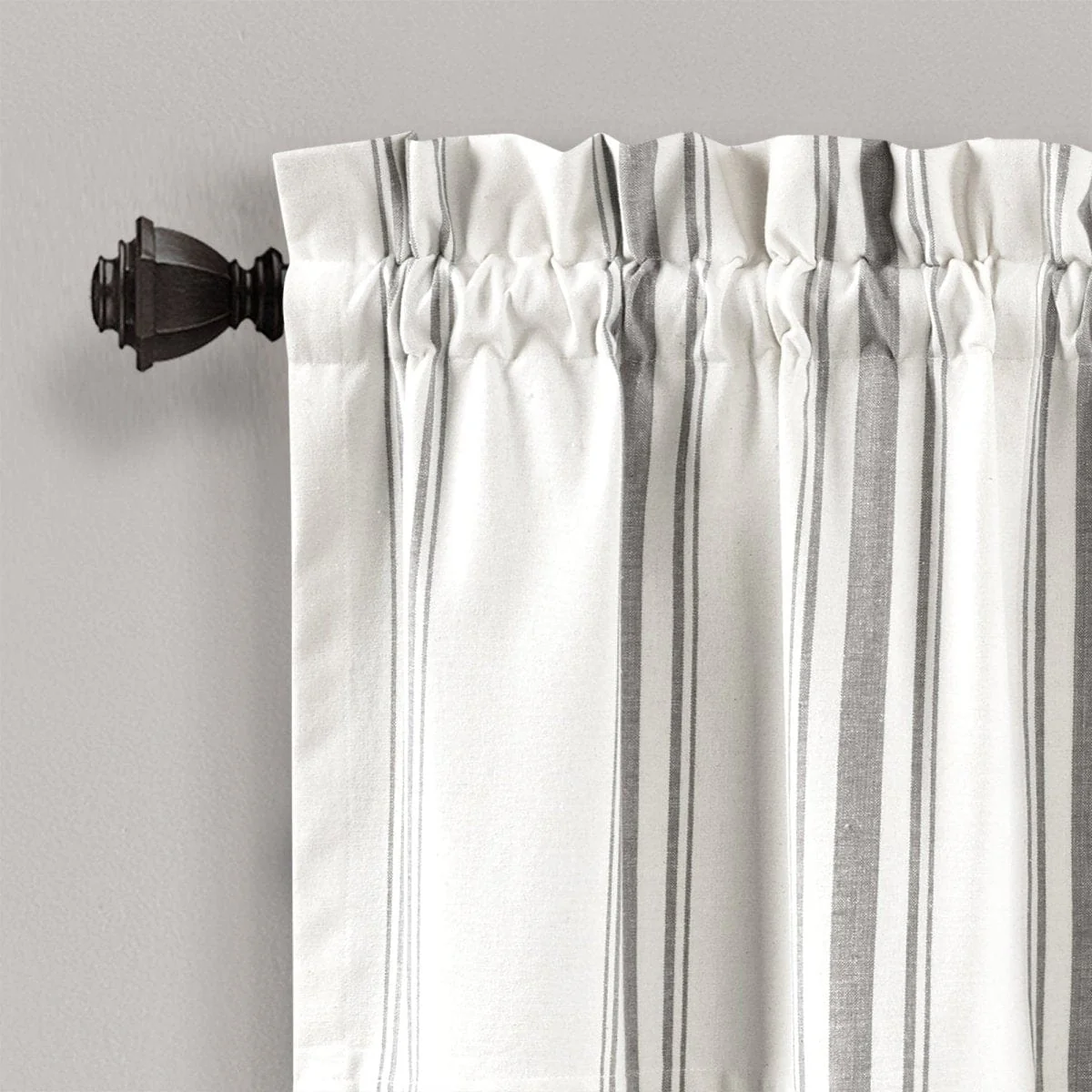 Farmhouse Stripe Yarn Dyed Recycled Cotton Blend Valance - Image 9