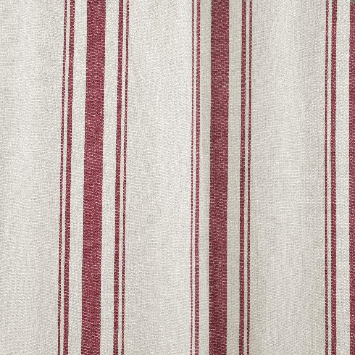Farmhouse Stripe Yarn Dyed Recycled Cotton Blend Window Curtain Panel Set - Image 19