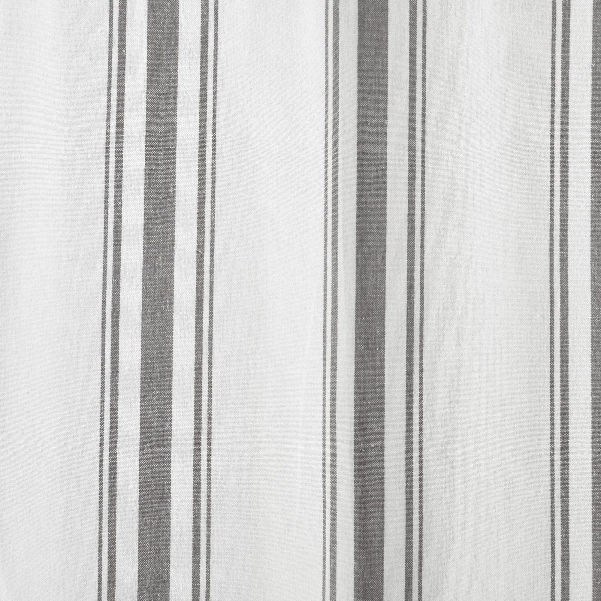 Farmhouse Stripe Yarn Dyed Recycled Cotton Blend Window Curtain Panel Set - Image 21