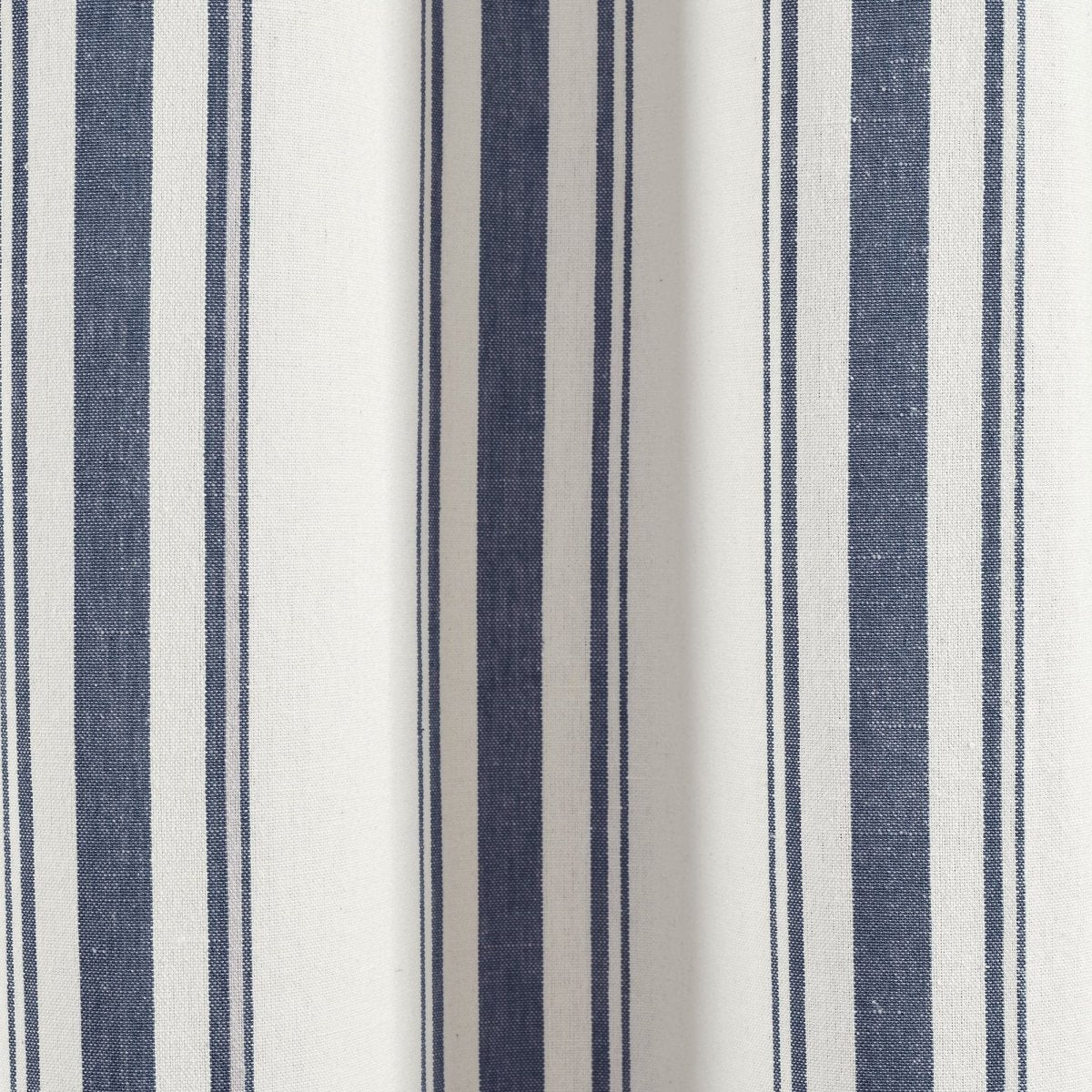 Farmhouse Stripe Yarn Dyed Recycled Cotton Blend Window Curtain Panel Set - Image 22