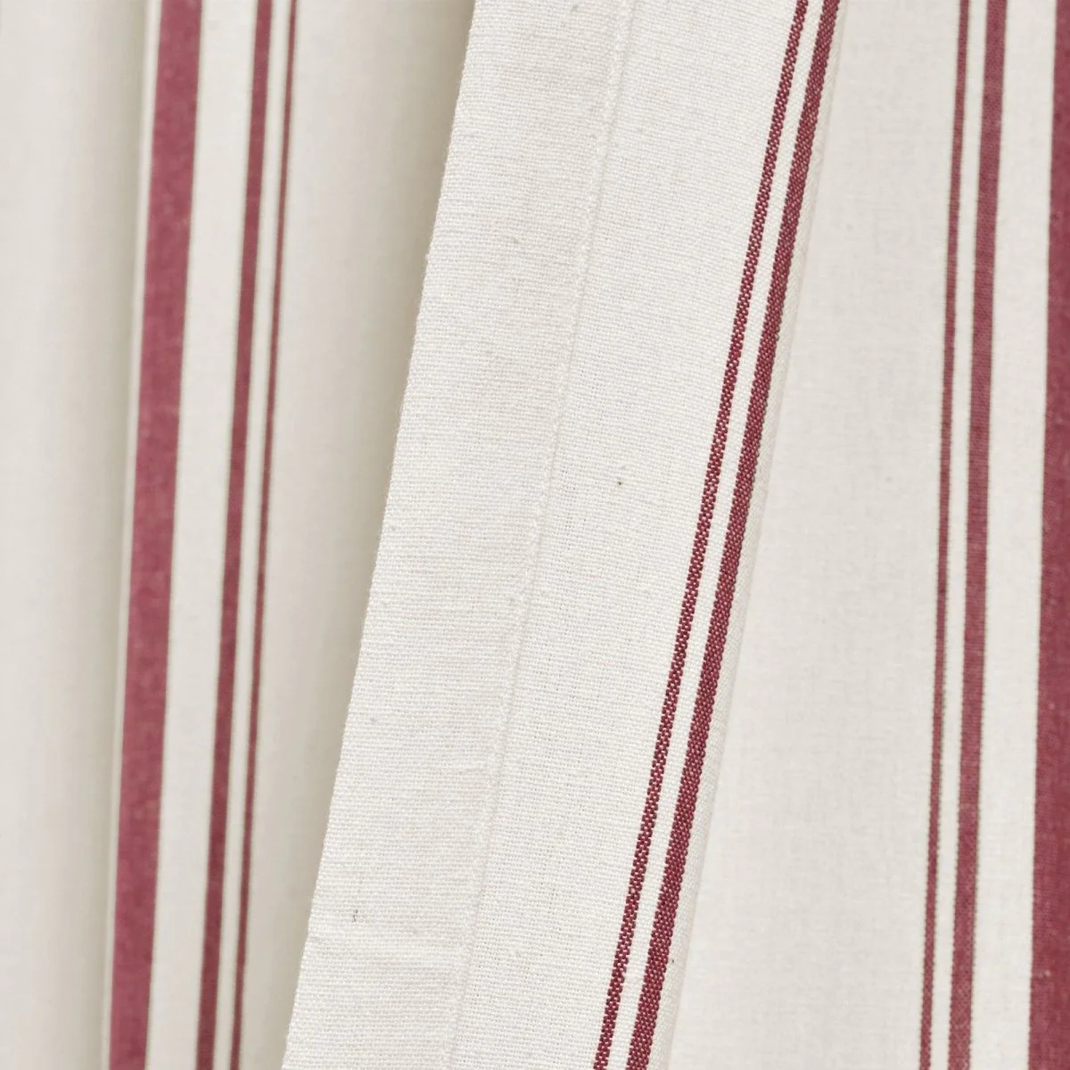 Farmhouse Stripe Yarn Dyed Recycled Cotton Blend Window Curtain Panel Set - Image 23