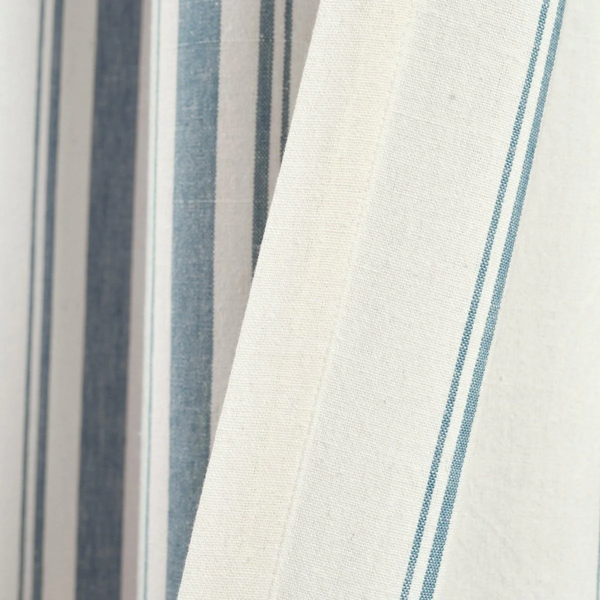 Farmhouse Stripe Yarn Dyed Recycled Cotton Blend Window Curtain Panel Set - Image 24