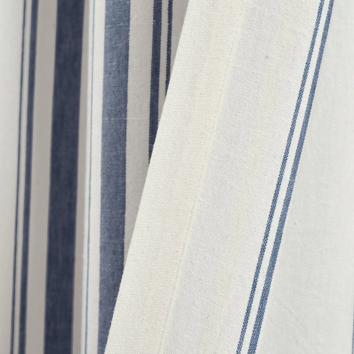 Farmhouse Stripe Yarn Dyed Recycled Cotton Blend Window Curtain Panel Set - Image 26
