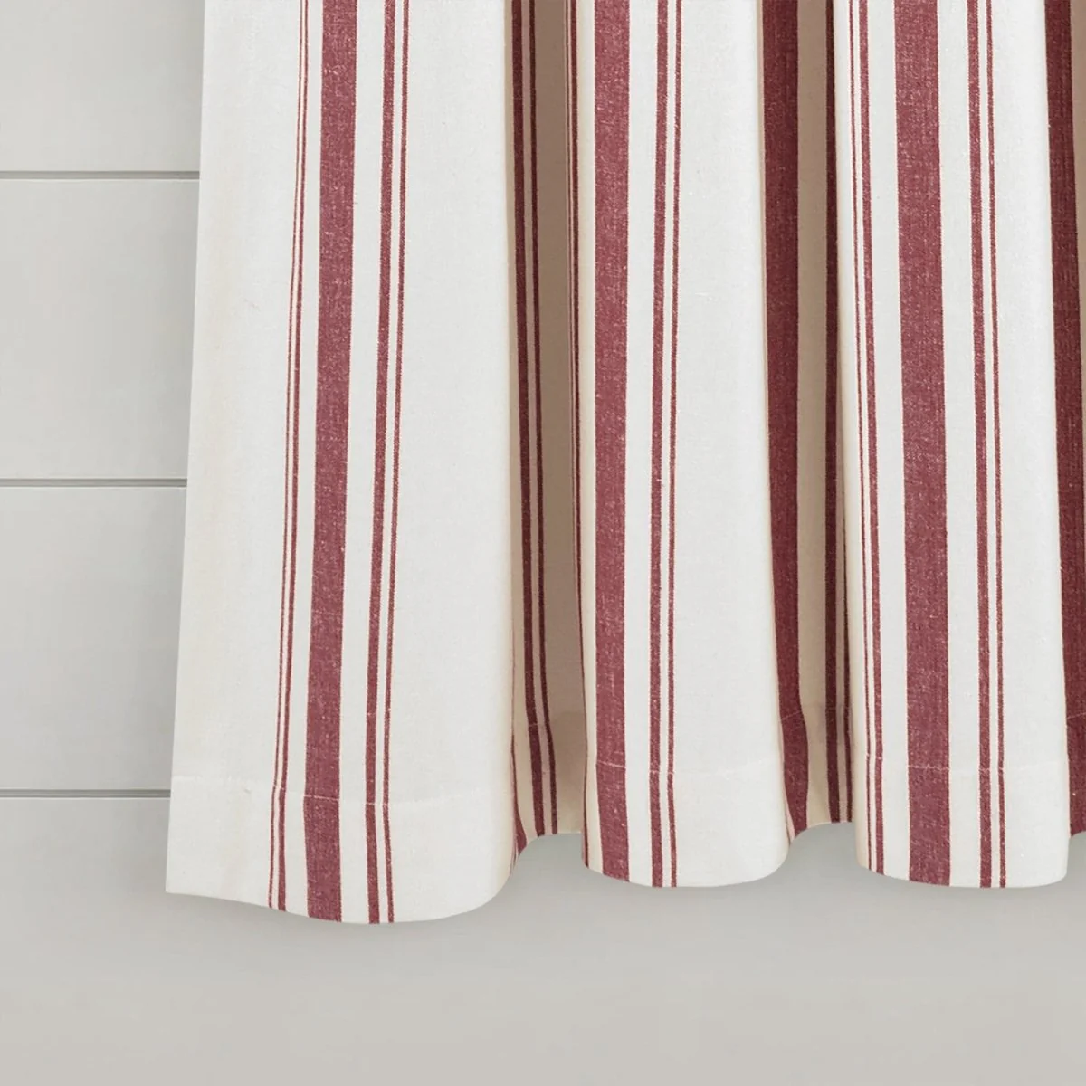Farmhouse Stripe Yarn Dyed Recycled Cotton Blend Window Curtain Panel Set - Image 27