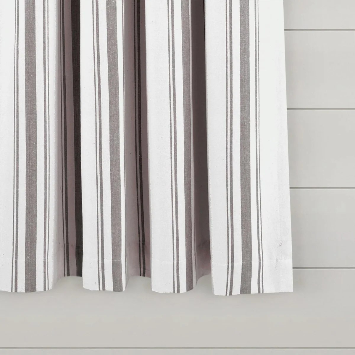 Farmhouse Stripe Yarn Dyed Recycled Cotton Blend Window Curtain Panel Set - Image 28