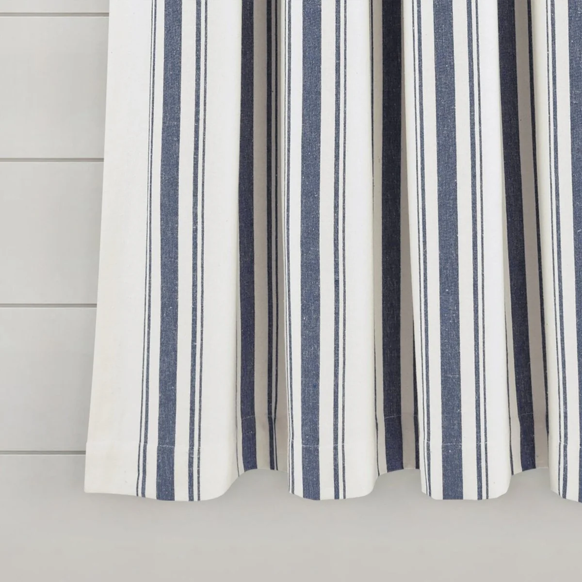Farmhouse Stripe Yarn Dyed Recycled Cotton Blend Window Curtain Panel Set - Image 29