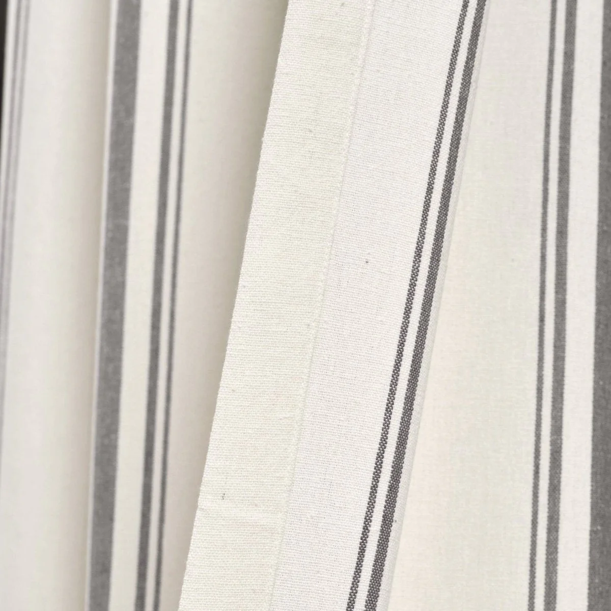 Farmhouse Stripe Yarn Dyed Recycled Cotton Blend Window Curtain Panel Set - Image 42