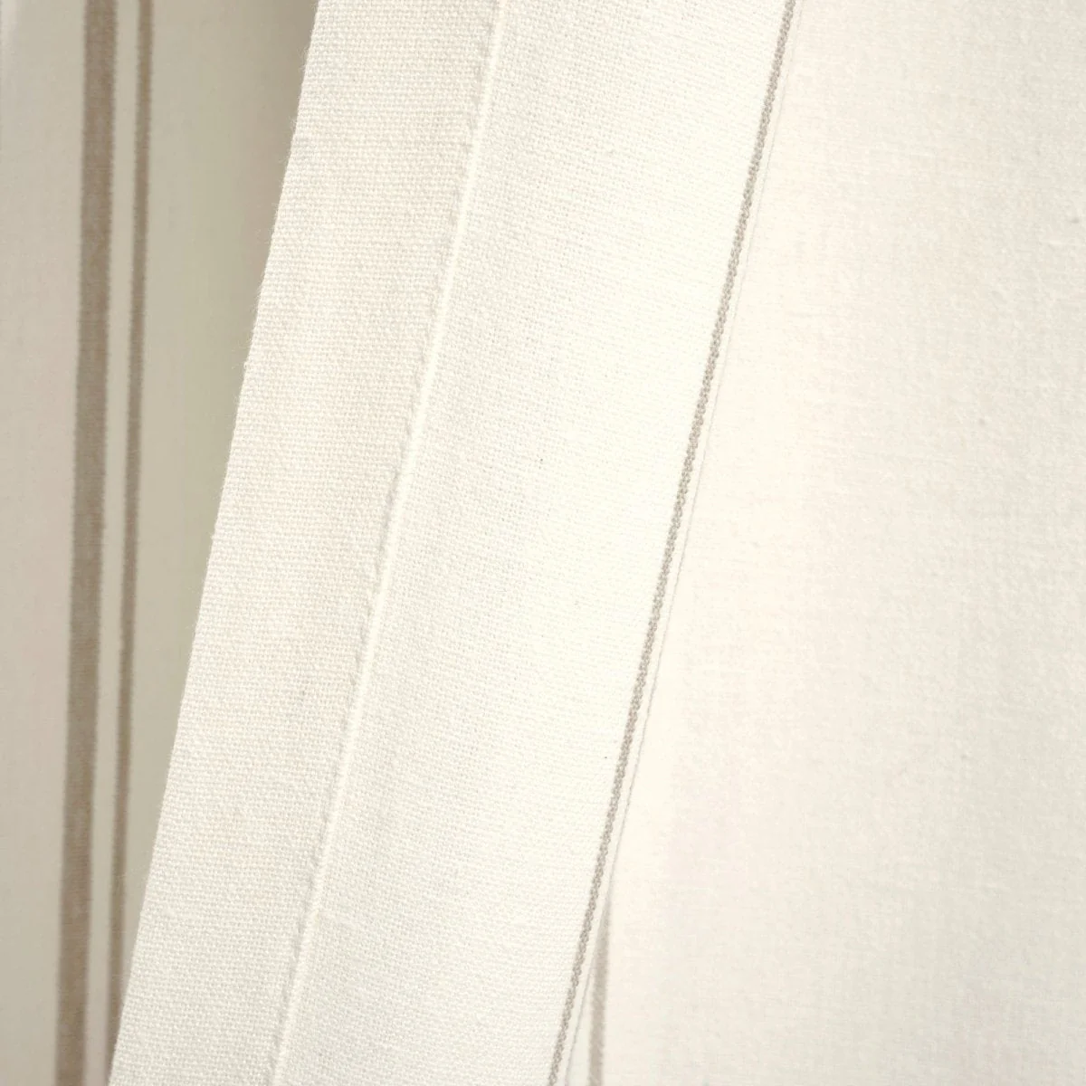 Farmhouse Stripe Yarn Dyed Recycled Cotton Blend Window Curtain Panel Set - Image 49